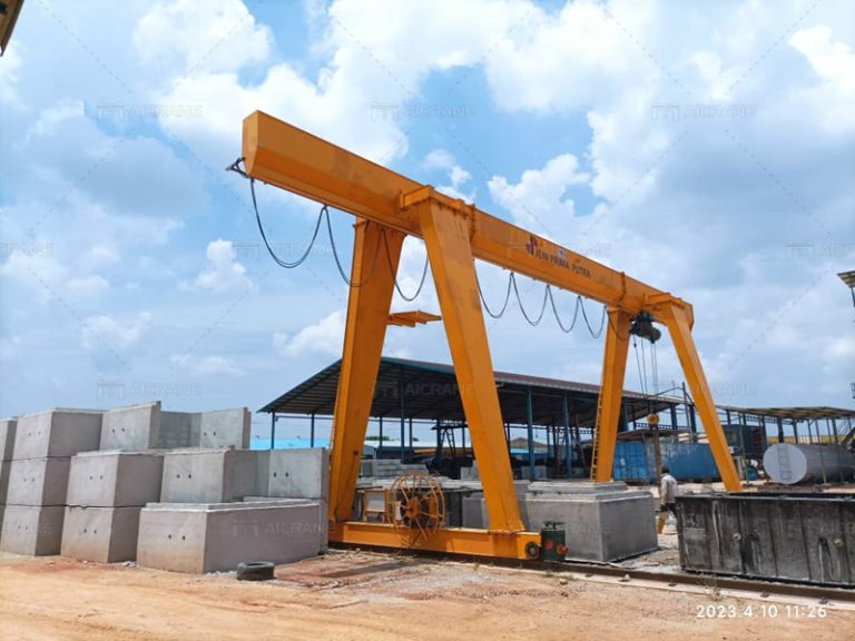 16 Ton Cantilever Gantry Crane For Precast Concrete Yard Aicrane