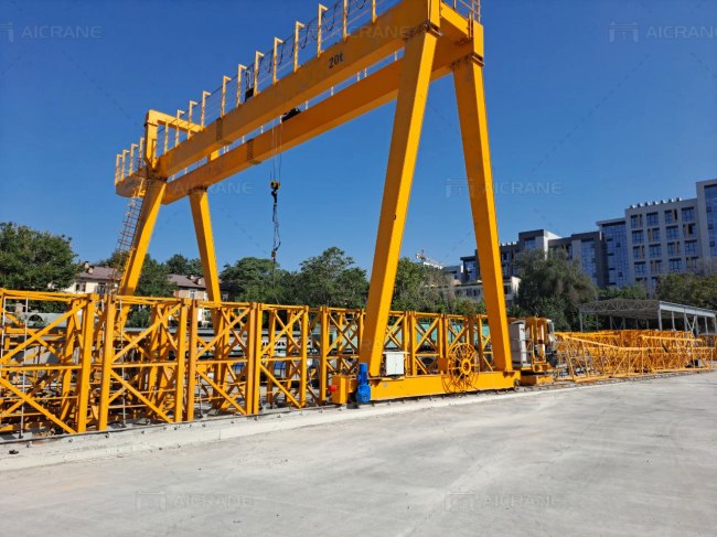 crane operating in factory