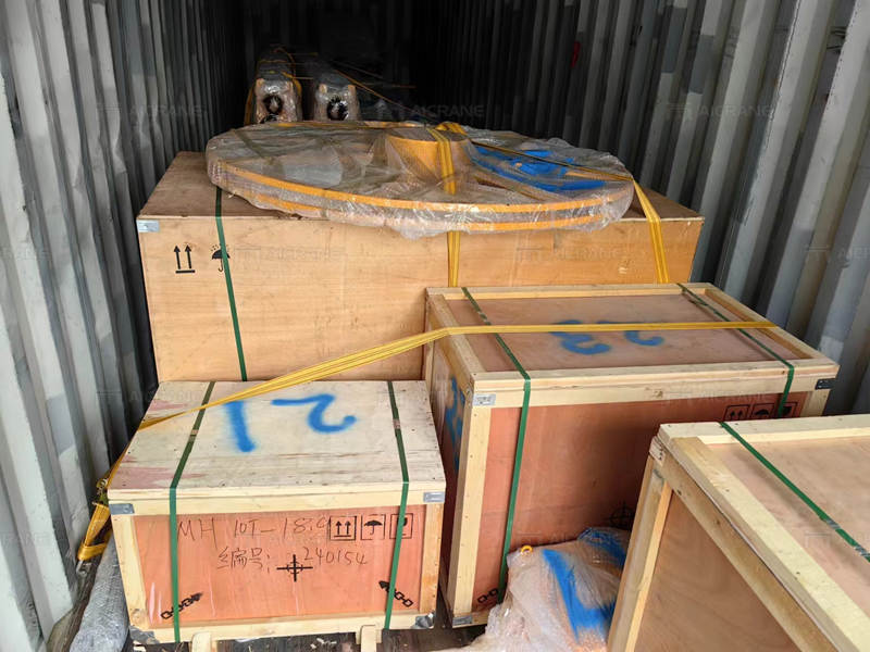 Gantry Crane Accessories in Wooden Boxes for Shipment
