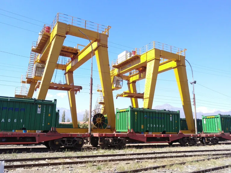 Aicrane Double Girder Gantry Crane For Railway Container Handling