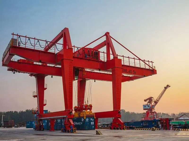 rail mounted gantry crane for containers