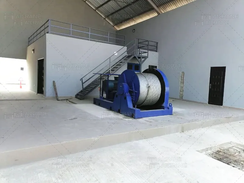 guincho elétrico de tambor único