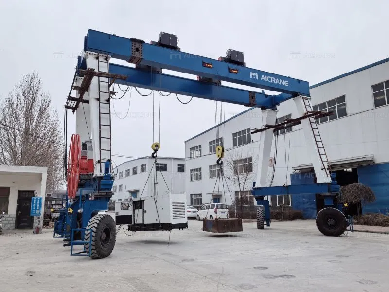double girder rubber gantry crane