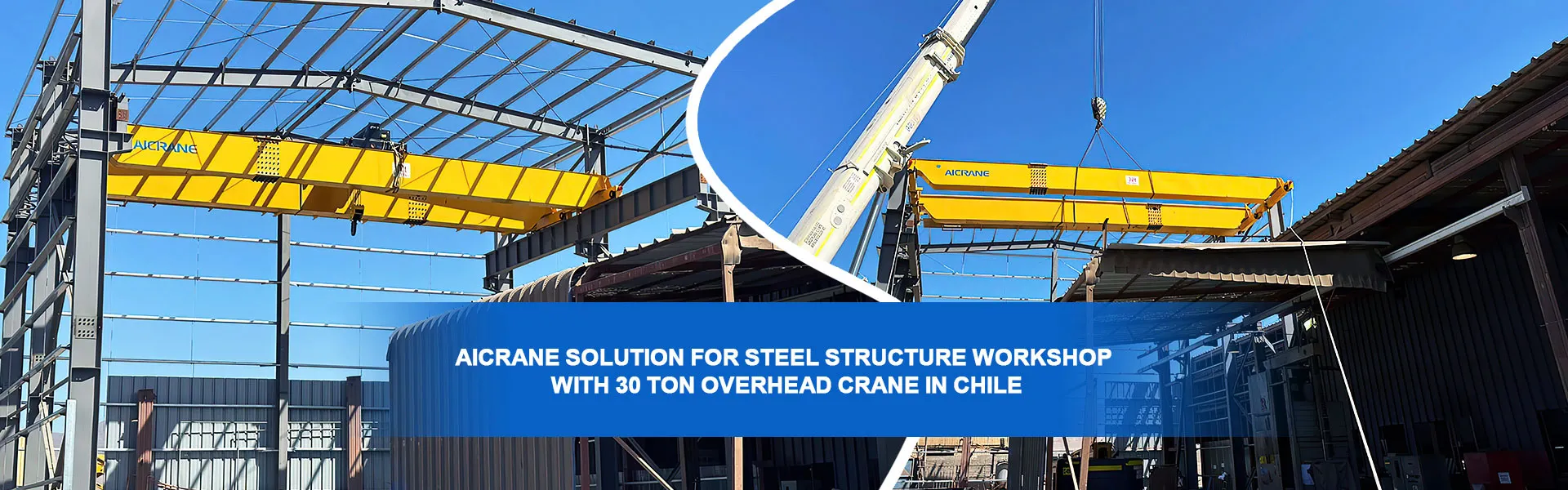 steel structure with overhead crane for Chile