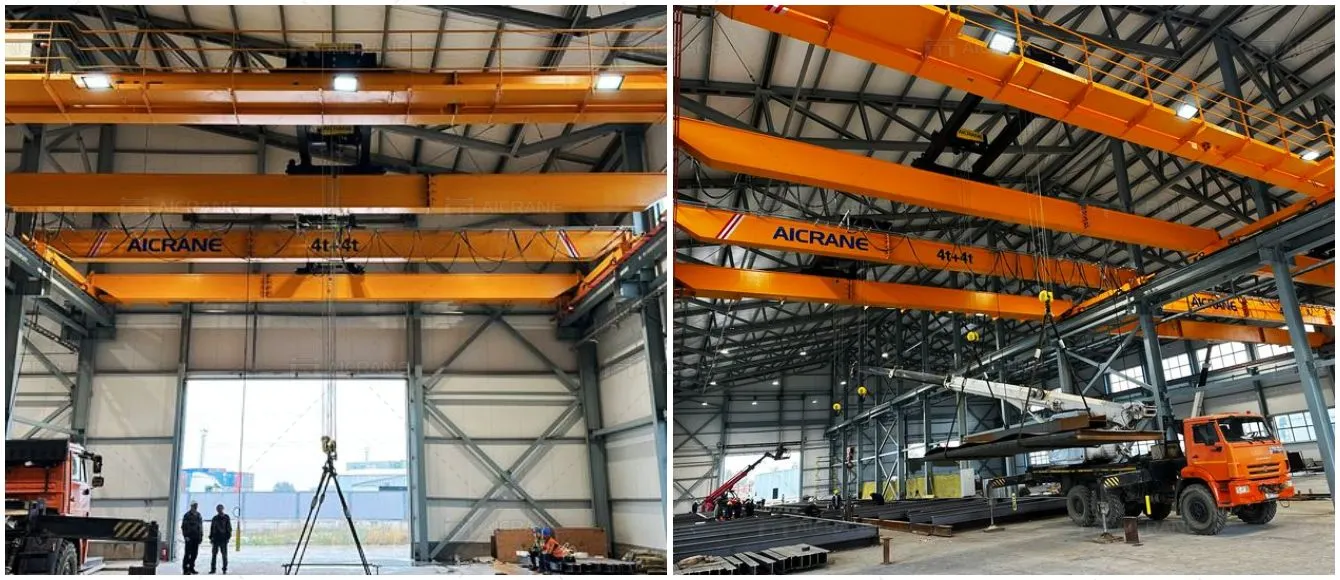 Aicrane NLH overhead cranes installed in Kazakhstan