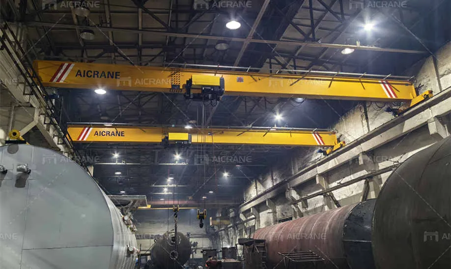 Single Girder Overhead Cranes for Machine Production